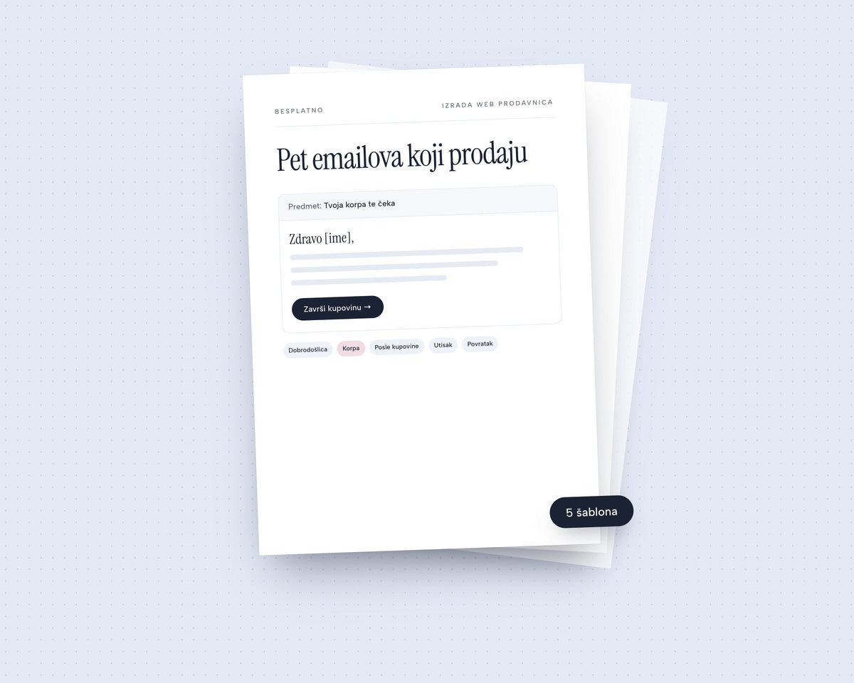Besplatni email šabloni za online prodavnicu