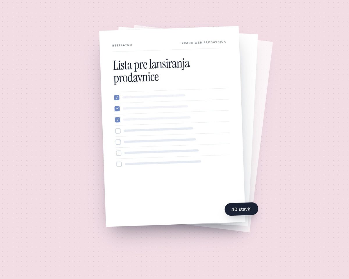 Besplatna lista pre lansiranja online prodavnice